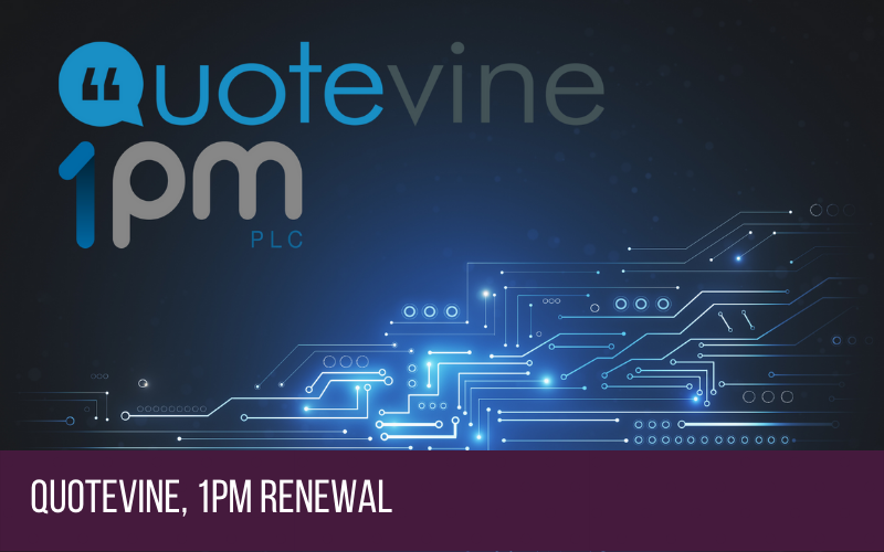 Quotevine 1pm Partnership Renewal